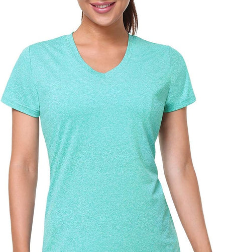 5-Pack Women'S Short Sleeve Dry Fit T-Shirt Moisture Wicking Athletic V-Neck Tee