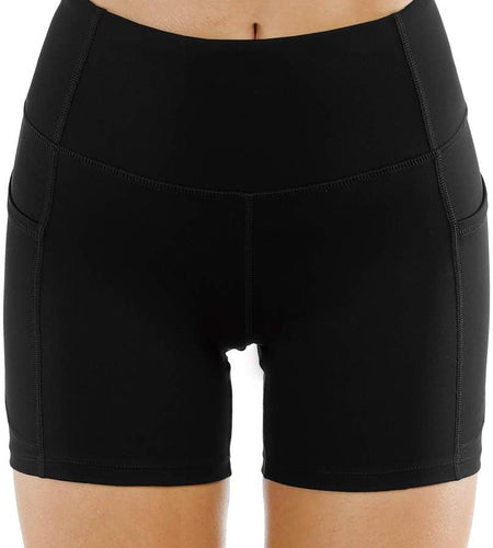 High Waist Yoga Shorts for Women'S Tummy Control Fitness Athletic Workout Running Shorts with Deep Pockets