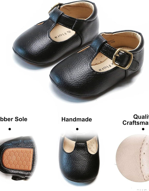 Load image into Gallery viewer, Soft Sole Leather Baby Shoes - Infant Baby Walking Shoes Moccasinss Rubber Sole Crib Shoes
